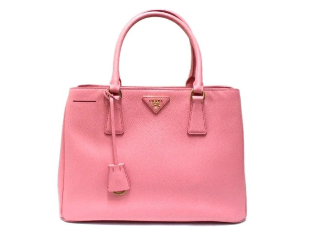 Prada Galleria Tote Bag Shoulder Saffiano Leather Pink